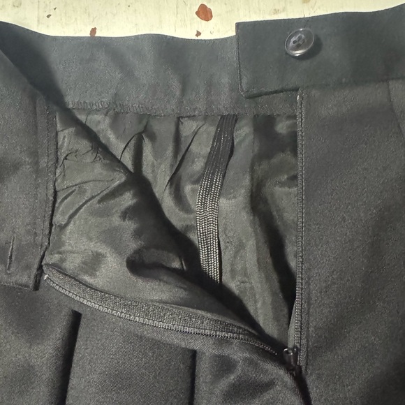 Vtg Harve Benard Classic Black Pleated Wool Midi Skirt - Hong Kong - Women’s 4 - Picture 5 of 10